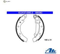Brake shoes 03.0137-0363.2 ATE for CHEVROLET DAEWOO