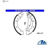ATE 03.0137-0365.2 Brake Shoe Set Rear for