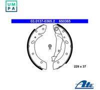 BRAKE SHOE SET 03.0137-0365.2 FOR TOYOTA 7A-FE 1.8L 4A-FE 1.6L 2C-T/TE 2.0L