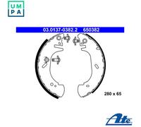 ATE Brake Shoe Set 03.0137-0382.2 - Rear - For Renault, Opel, Vauxhall