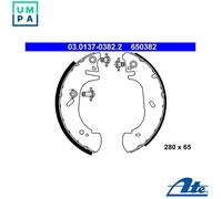 ATE Brake Shoe Set 03.0137-0382.2 - Rear - For Renault, Opel, Vauxhall