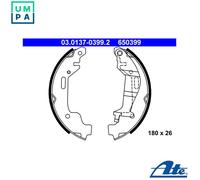 ATE 03.0137-0399.2 Brake Shoe Set