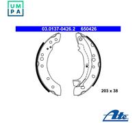 ATE Brake Shoe Set 03.0137-0426.2 - Rear, Fits Peugeot/Citroen C3 C2 1007 Enterprise 1.4L