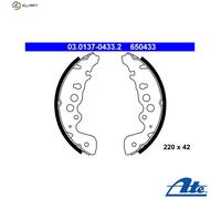 ATE 03.0137-0433.2 Brake Shoe Set