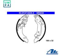 ATE Brake Shoe Set 03.0137-0434.2 Rear - for Fiat Panda Classic 1.2L 4-cyl