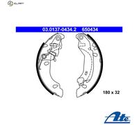 ATE Brake Shoe Set 03.0137-0434.2 Rear - for Fiat Panda Classic 1.2L 4-cyl