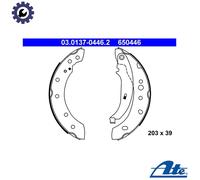 ATE Rear Brake Shoe Set 03.0137-0446.2 for Peugeot 206, 206+, 207