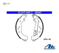 ATE 03.0137-0457.2 Brake Shoe Set