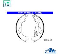 Brake shoes 03.0137-0457.2 ATE for FIAT OPEL LANCIA