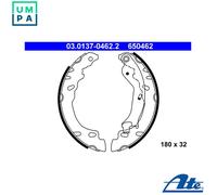 ATE Brake Shoe Set 03.0137-0462.2 - Rear - Fits FIAT & FORD: KA, 500, 500 C, Panda