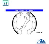 ATE Brake Shoe Set 03.0137-0472.2 - Rear for Chevrolet/Daewoo Aveo Kalos Spark Matiz Beat