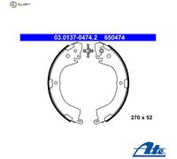 ATE 03.0137-0474.2 Brake Shoe Set