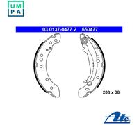 BRAKE SHOE SET 03.0137-0477.2 FOR MITSUBISHI SMART 3A91 1.1L OM 639.939 1.5L