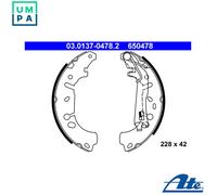 ATE 03.0137-0478.2 Brake Shoe Set