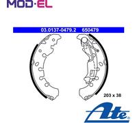 BRAKE SHOE SET 03.0137-0479.2 FOR OPEL CORSA/D/Hatchback/Van ADAM FIAT 1.4L 3cyl