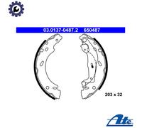 ATE Brake Shoe Set 03.0137-0487.2 Rear for SMART FORTWO Coupe, Cabrio, HATCH PEQUENO