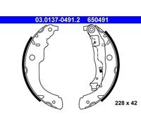 ATE 03.0137-0491.2 Brake Shoe Set