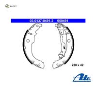 BRAKE SHOE SET 03.0137-0491.2 FOR PEUGEOT 207/207+ 208/Hatchback/Van/I DS
