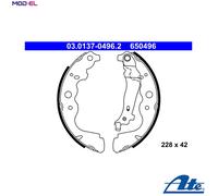 ATE 03.0137-0496.2 Brake Shoe Set