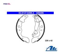 Brake shoes 03.0137-0496.2 ATE for DACIA RENAULT MERCEDES-BENZ