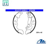 Brake shoes 03.0137-0496.2 ATE for DACIA RENAULT MERCEDES-BENZ