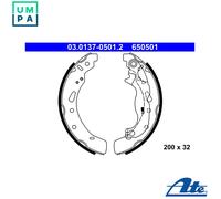 BRAKE SHOE SET 03.0137-0501.2 FOR MAZDA P5X0/P5Y8/P5Y5/P5X2 1.5L 4cyl 2
