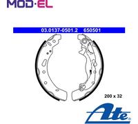 ATE 03.0137-0501.2 Brake Shoe Set