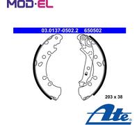 ATE 03.0137-0502.2 Brake Shoe Set
