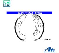 ATE 03.0137-0502.2 Brake Shoe Set Rear for