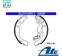 BRAKE SHOE SET 03.0137-0507.2 FOR DACIA DUSTER/SUV/Van RENAULT DUSTER 1.5L 4cyl