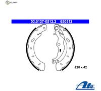 Brake shoes 03.0137-0512.2 ATE for FORD FOCUS III Saloon FOCUS III B-MAX PUMA
