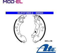 Brake shoes 03.0137-0522.2 ATE for RENAULT SMART