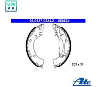 Brake shoes 03.0137-0524.2 ATE for HYUNDAI KIA