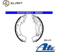ATE 03.0137-0524.2 Brake Shoe Set