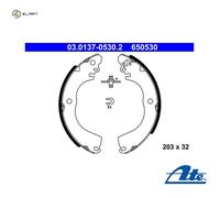 Brake shoes 03.0137-0530.2 ATE for MITSUBISHI MIRAGE / SPACE STAR VI Hatchback