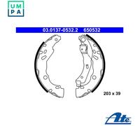 BRAKE SHOE SET 03.0137-0532.2 FOR RENAULT D7F720/710/722/746/726 1.1L 4cyl