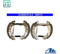 REAR BRAKE SHOE SET FITS: AUDI 4000 B2 SALOON 1.3/1.6/1.6 GLE/1.8/1.6 D/1.6 T