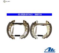 ATE 03.0520-0114.3 Brake Shoe Set Rear for