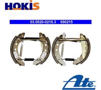 BRAKE SHOE SET 03.0520-0215.3 FOR VW DERBY POLO/II/CLASSIC/Hatchback/Van LUPO