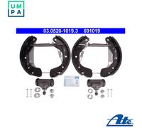 Brake shoes Pre-assembled 03.0520-1019.3 ATE for OPEL ASTRA F Hatchback CORSA B