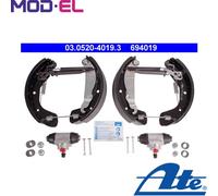 ATE 03.0520-4019.3 Brake Set, drum brakes