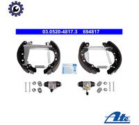 BRAKE SHOE SET 03.0520-4817.3 FOR SKODA VW LOAD/UP VENTO DERBY POLO/CityVan 1.0L