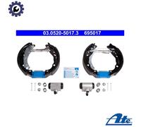 BRAKE SHOE SET 03.0520-5017.3 FOR RENAULT D7F720/710/722/746/726 1.1L 4cyl