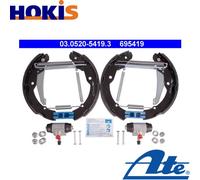 Brake shoes Pre-assembled 03.0520-5419.3 ATE for SKODA ROOMSTER OCTAVIA I
