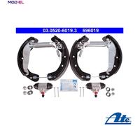 BRAKE SHOE SET 03.0520-6019.3 FOR VAUXHALL ASTRAVAN/Mk/IV COMBO/II/TOUR OPEL