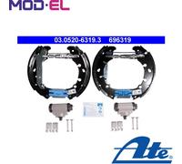 Brake shoes Pre-assembled 03.0520-6319.3 ATE for FORD MAZDA