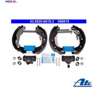 ATE 03.0520-6619.3 Brake Set, drum brakes