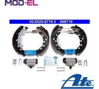 BRAKE SHOE SET 03.0520-6719.3 FOR OPEL CORSA/D/Hatchback/Van ADAM 1.4L 4cyl 1.0L