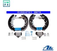 BRAKE SHOE SET 03.0520-6719.3 FOR OPEL CORSA/D/Hatchback/Van ADAM 1.4L 4cyl 1.0L