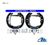 Brake shoes Pre-assembled 03.0520-7222.3 ATE for DACIA RENAULT MERCEDES-BENZ